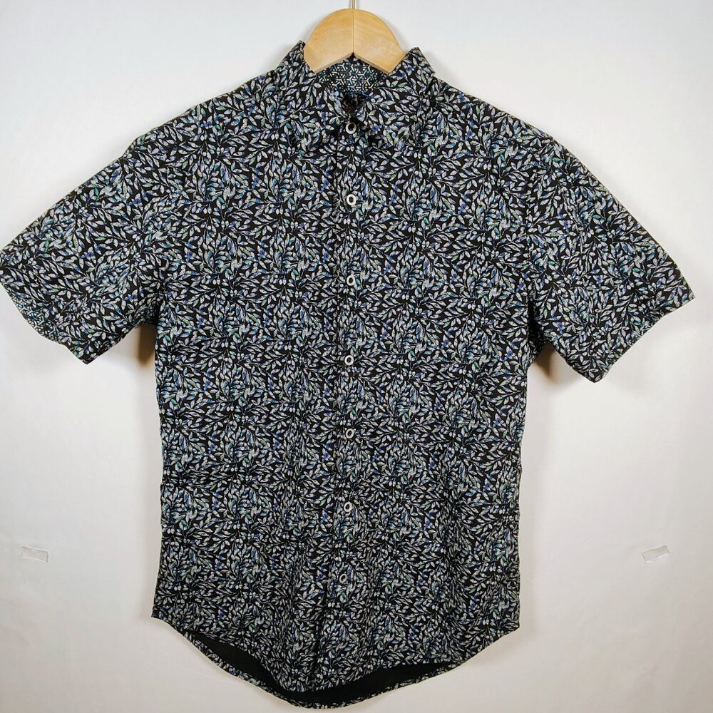 Robert Graham Short Sleeve Shirt Men's Small Button-Up